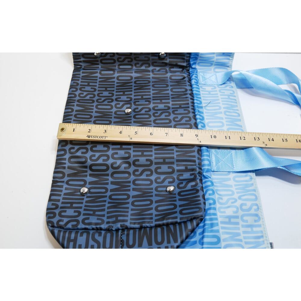 New Large Moschino Fragrances Set Blue Weekend Travel Gym Tote Cosmetics Pouch - Picture 8 of 15
